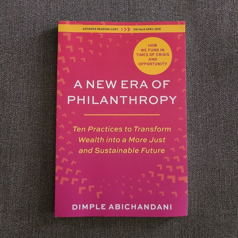A New Era of Philanthropy