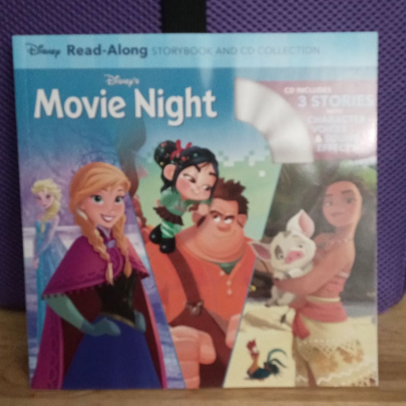 Disney's Movie Night ,Read-Along Storybook and CD Collection