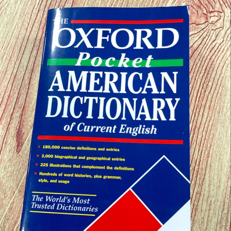 Oxford Pocket American Dictionary of Current English