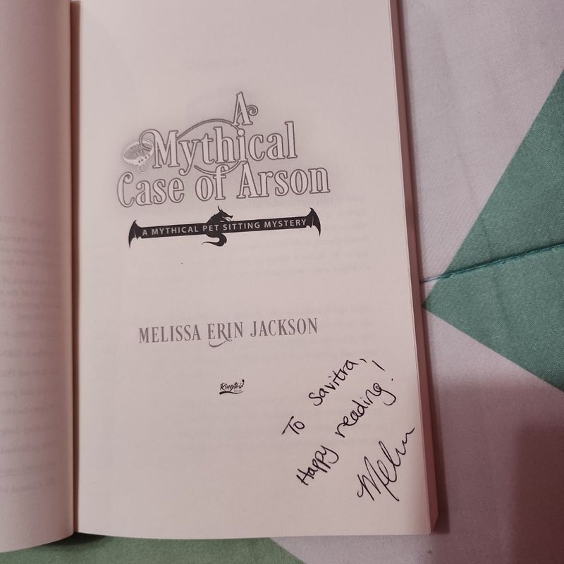 A Mythical Case of Arson - AUTOGRAPHED
