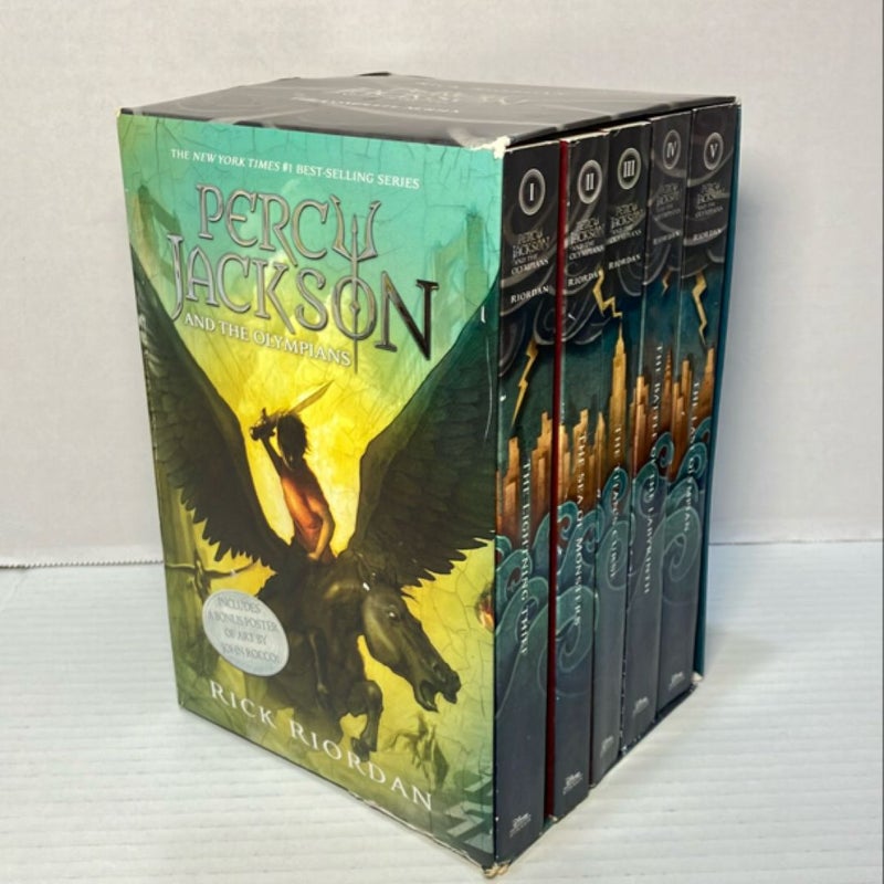 Percy Jackson and the Olympians 5 box set(no poster)