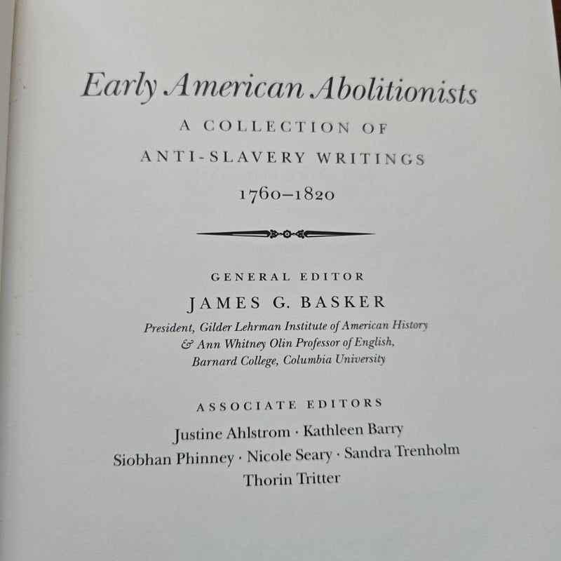 Early American Abolitionists 