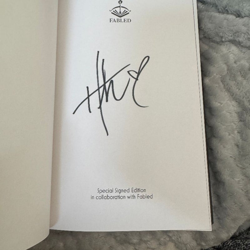 Of Blood and Aether by Harper Hawthorne - Fabled, Exclusive Edition Signed