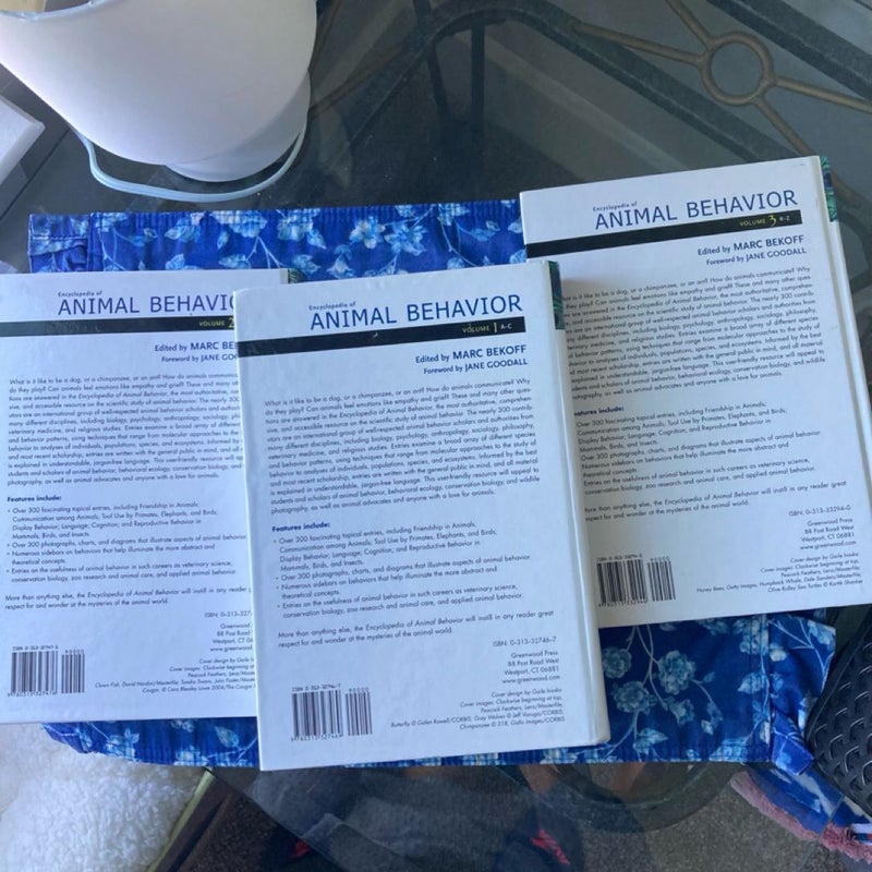 Encyclopedia of Animal Behavior