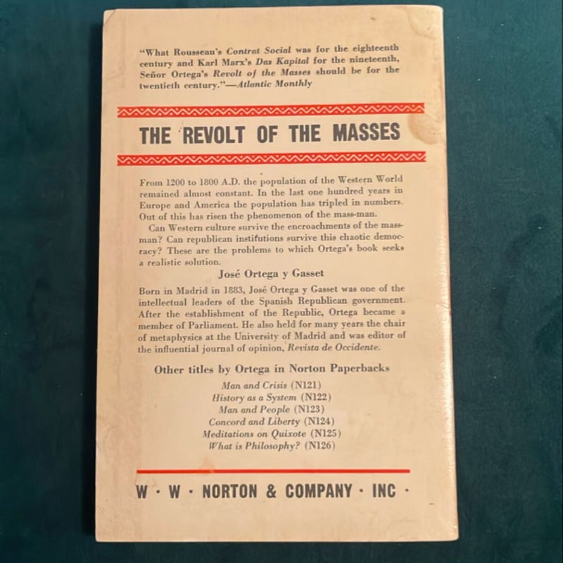 The Revolt of the Masses