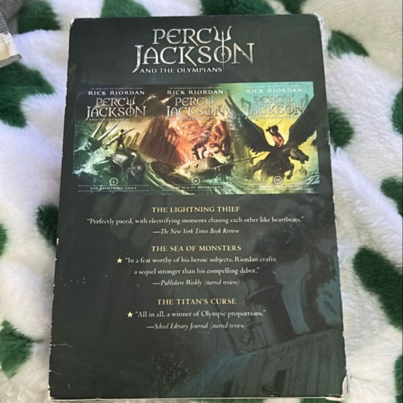 Percy Jackson and the Olympians 3 Book Paperback Boxed Set with New Covers