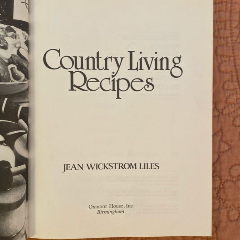 Country Living Recipes