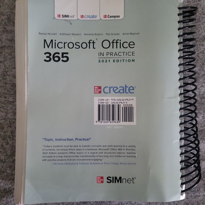 Microsoft office 365 In Practice 2021 Edition