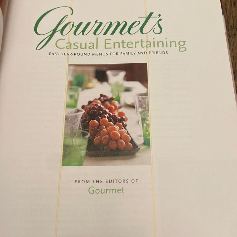Gourmet’s Casual Entertaining 