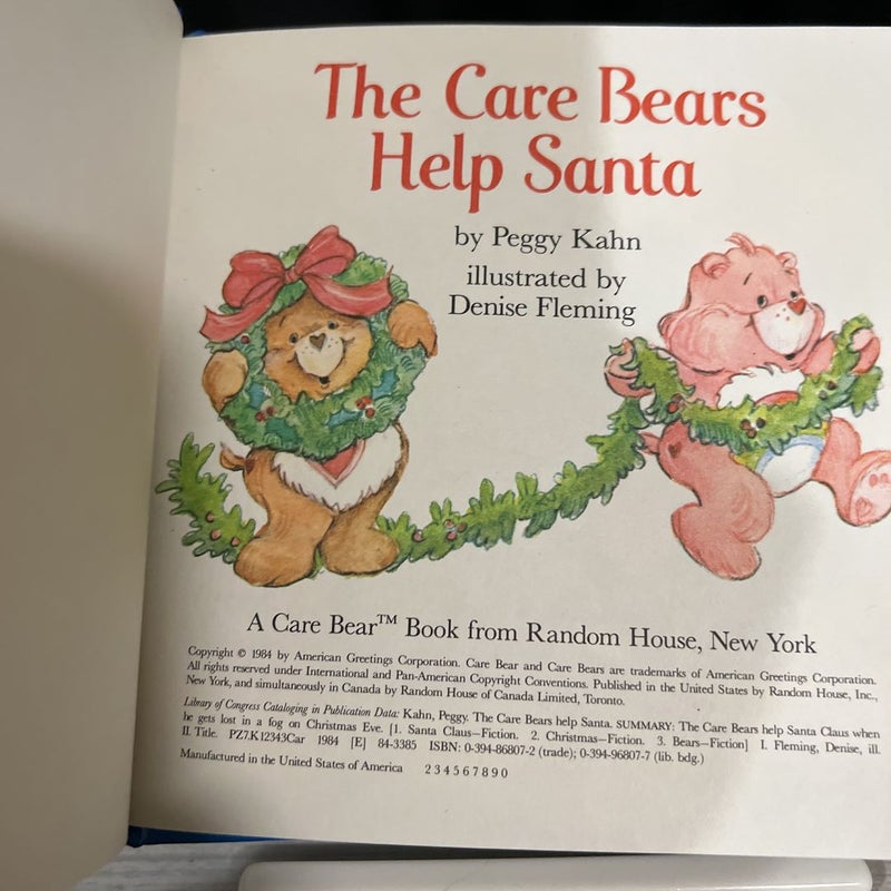 The Care Bears Help Santa (1st Edition) 🎄 Vintage