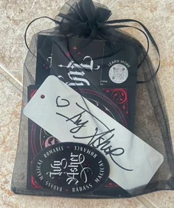 Signed Ivy Asher bookmark and stickers