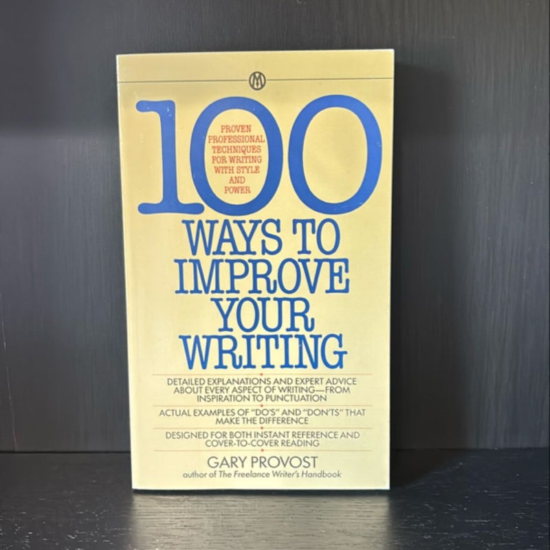 100 Ways to Improve Your Writing