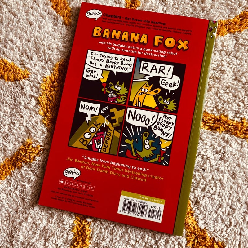 Banana Fox and the Book-Eating Robot: a Graphix Chapters Book (Banana Fox #2)