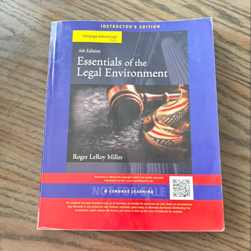 Essentials of the Legal Environment