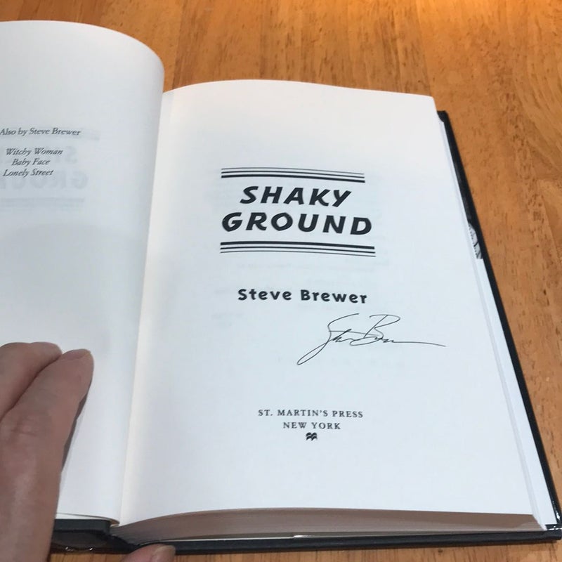 Signed 1997 1st ed./1st * Shaky Ground