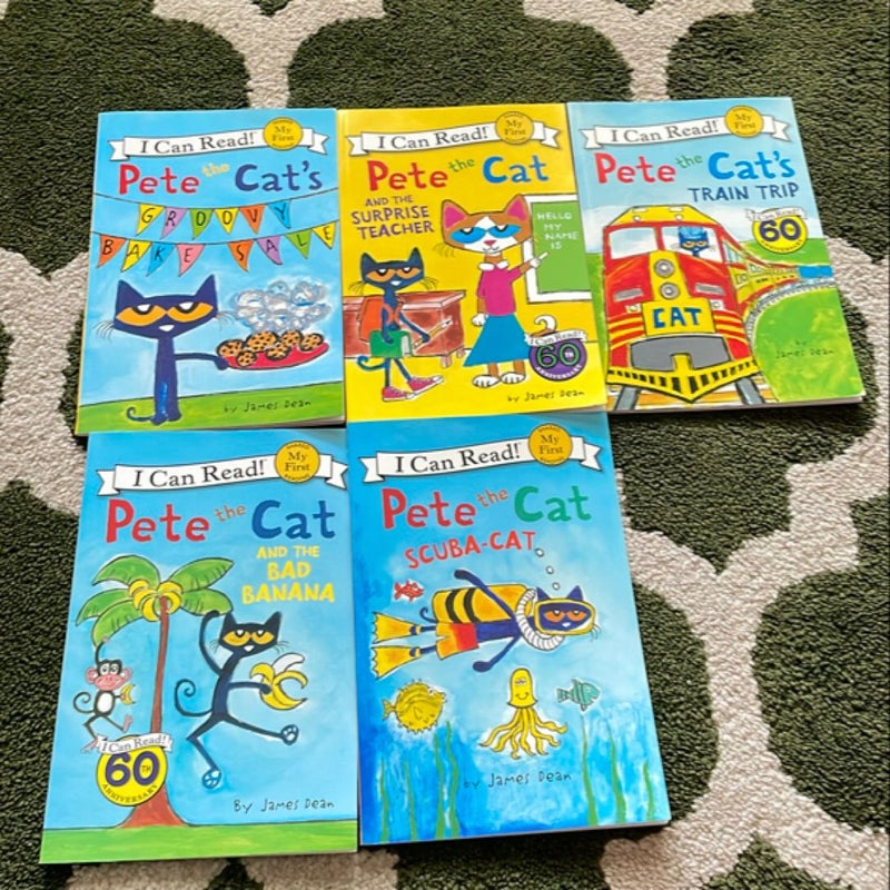 I Can Read! Pete the Cat 5 books 