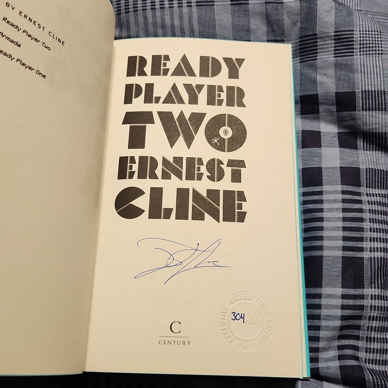 Goldsboro READY PLAYER ONE & TWO Signed ERNEST CLINE Number 1st Ed 1st  Print 