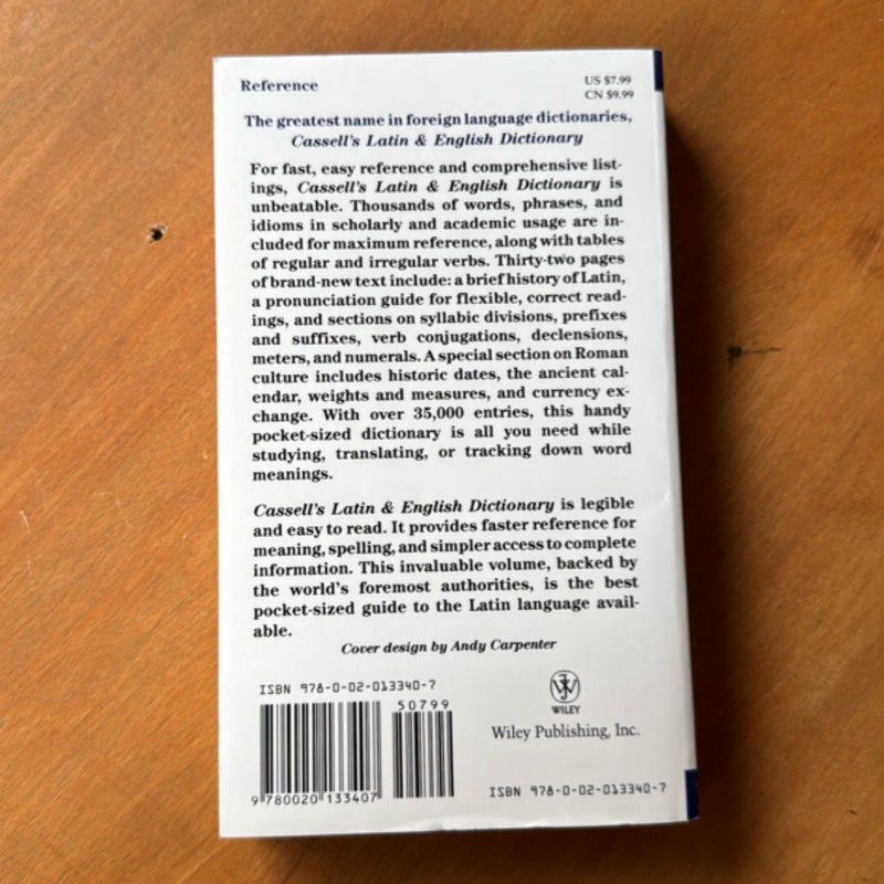 Cassell's Concise Latin-English, English-Latin Dictionary