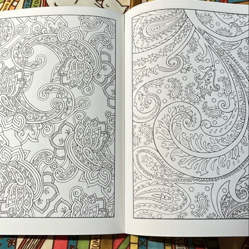 Paisley Designs Coloring Book