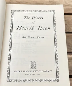 The Works of Henrik Ibsen (1928)
