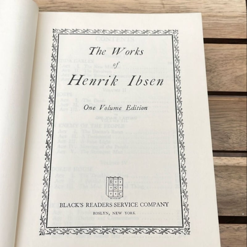 The Works of Henrik Ibsen (1928)