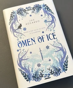 Omen of Ice | Owlcrate Edition | Signed by Author | Sprayed Edges
