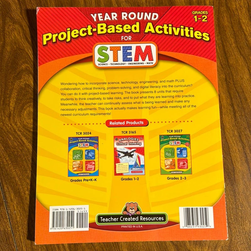 Year Round Project-Based Activities for STEM Grd 1-2