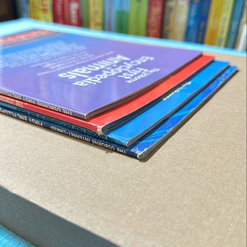 A lot of 4 “The Usborne First encyclopedia” books