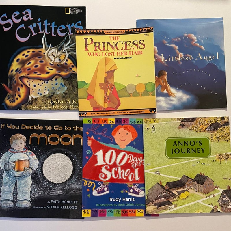 6 Children’s Picture Books Bundle of Paperbacks