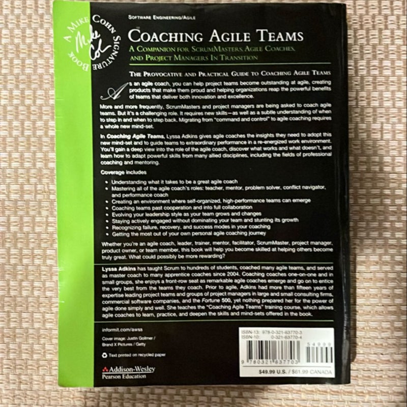 Coaching Agile Teams