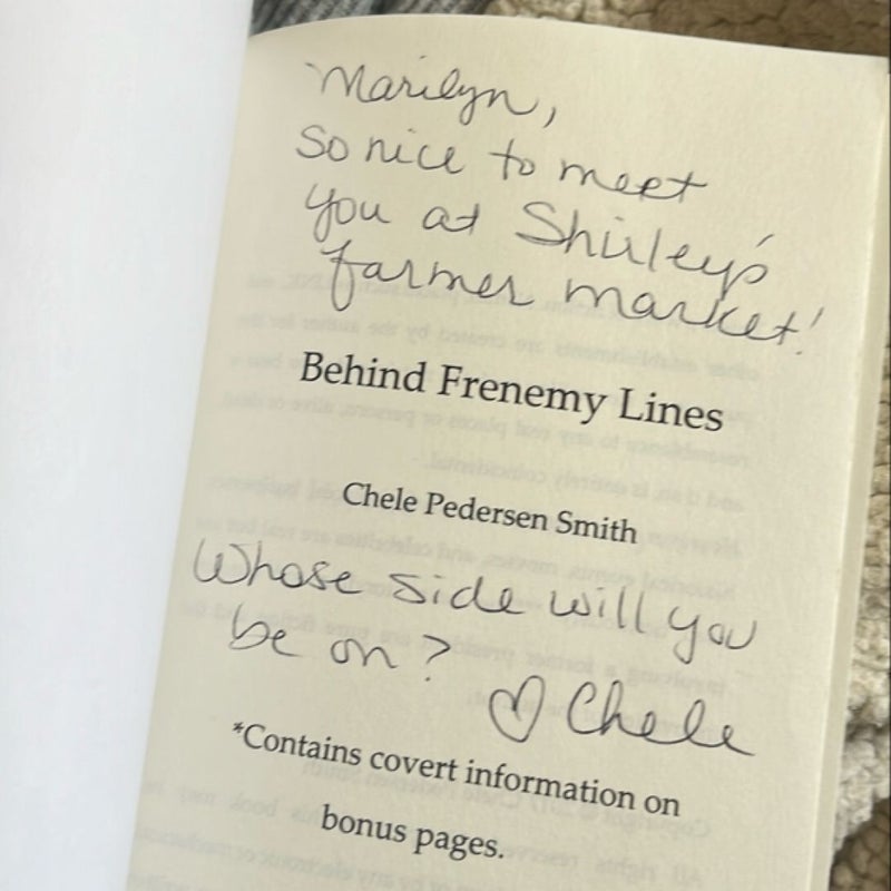 Behind Frenemy Lines (signed)