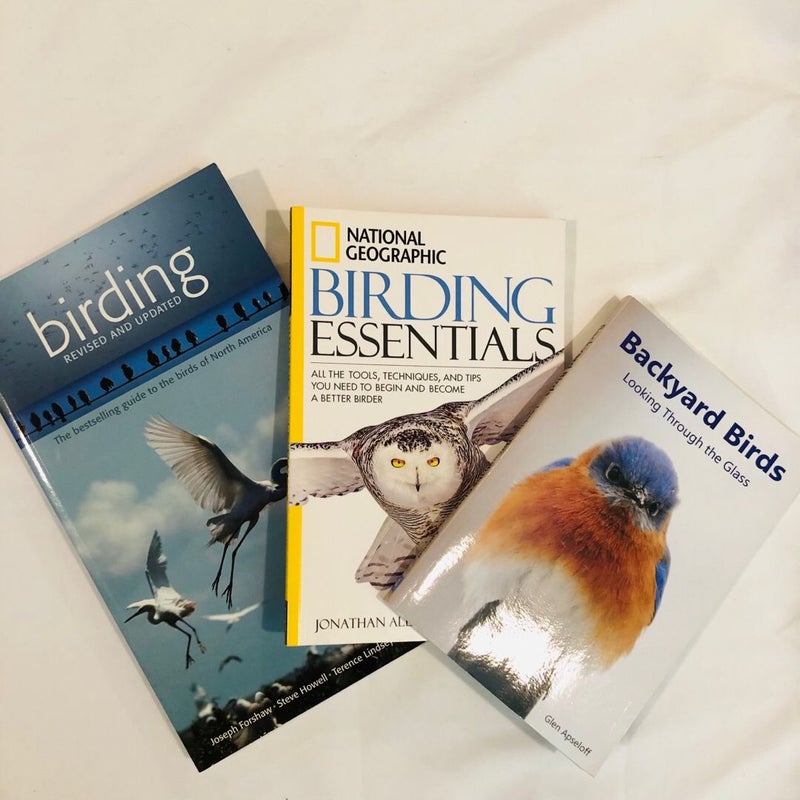 Birding Books Bundle: Birding, Birding Essentials, Backyard Birds (Signed Copy)