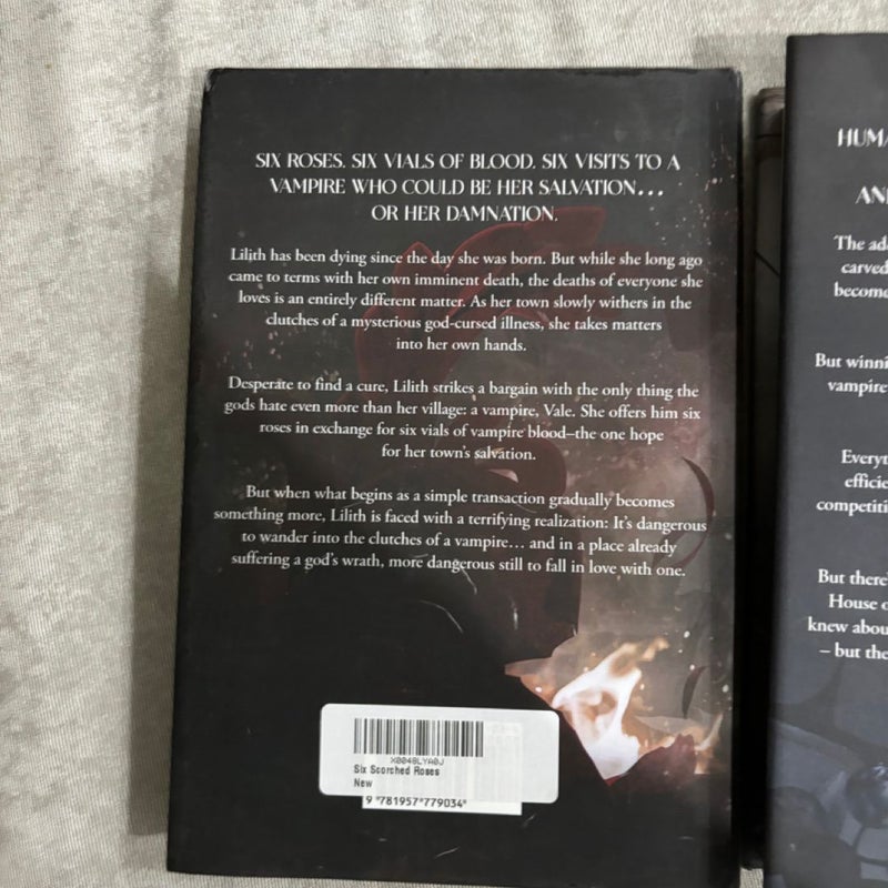 Carissa broadbent indie hardcovers (serpent and the wings of night, six scorched roses)