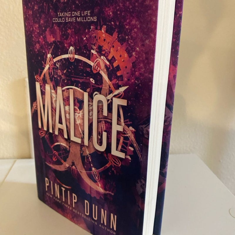 Malice (bookplate signed by author)