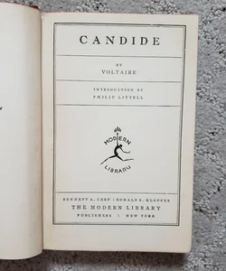 Candide (The Modern Library Edition, 1930)