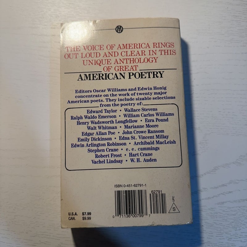 The mentor book of Major American poets 