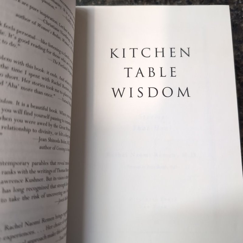 Kitchen Table Wisdom by Remember, Rachel Naomi M.D., Paperback | Pangobooks