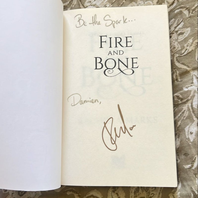 Fire and Bone (signed copy)