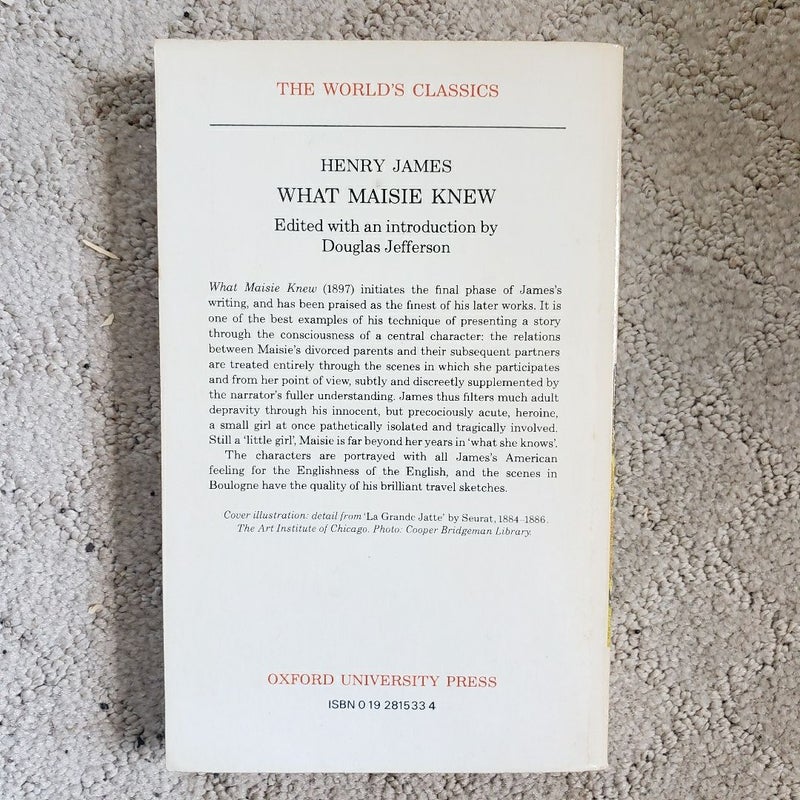 What Maisie Knew (The World's Classics Edition, 1982)