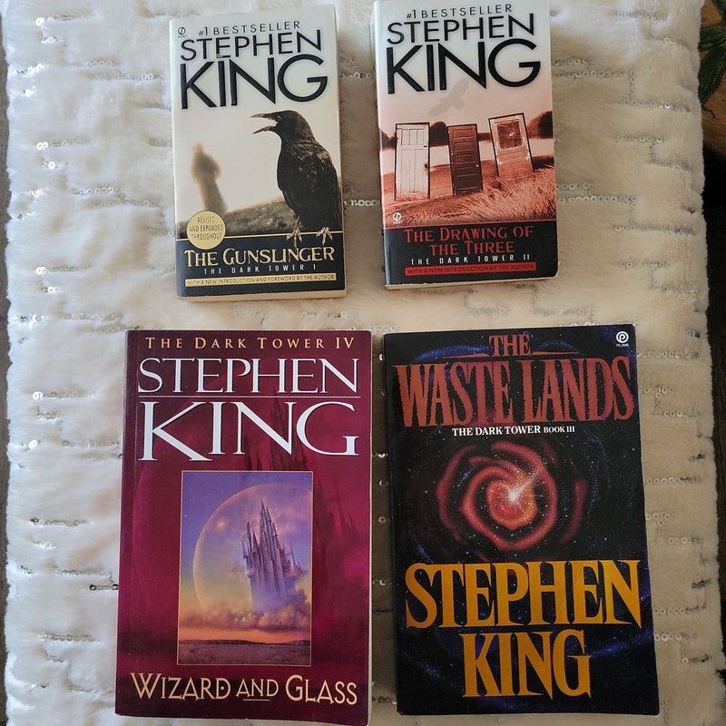 Dark Tower Series - first 4 books - The Gunslinger, The Drawing of the Three, Waste Lands, Wizard and Glass