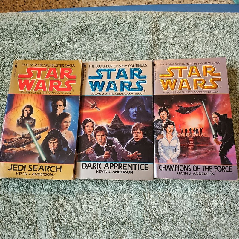Star Wars Vol 1,2 and 3 of Jedi Academy Trilogy