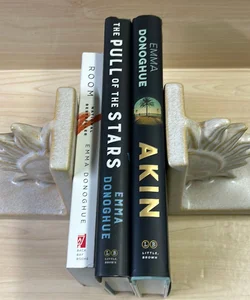 Room, Akin & the Pull of the Stars 2 Hardcover 1 Paperback Bundle