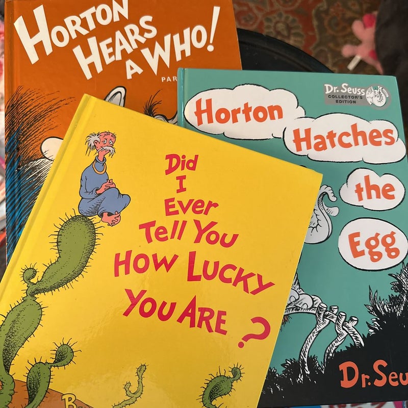 Lot of 3 Dr Seuss books