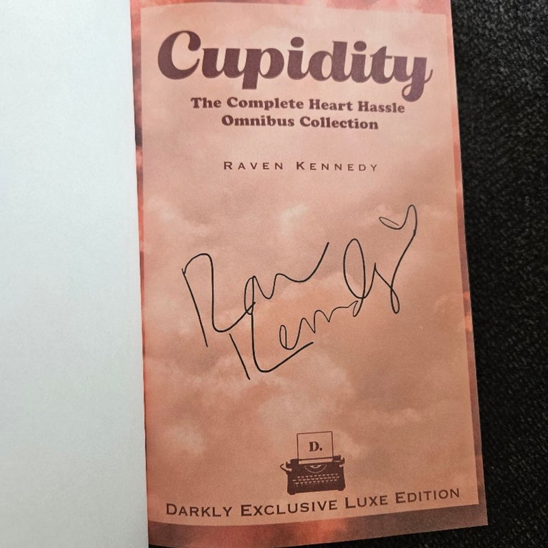 Signed Exclusive Special Edition Cupidity Heart Hassle Omnibus by Raven Kennedy