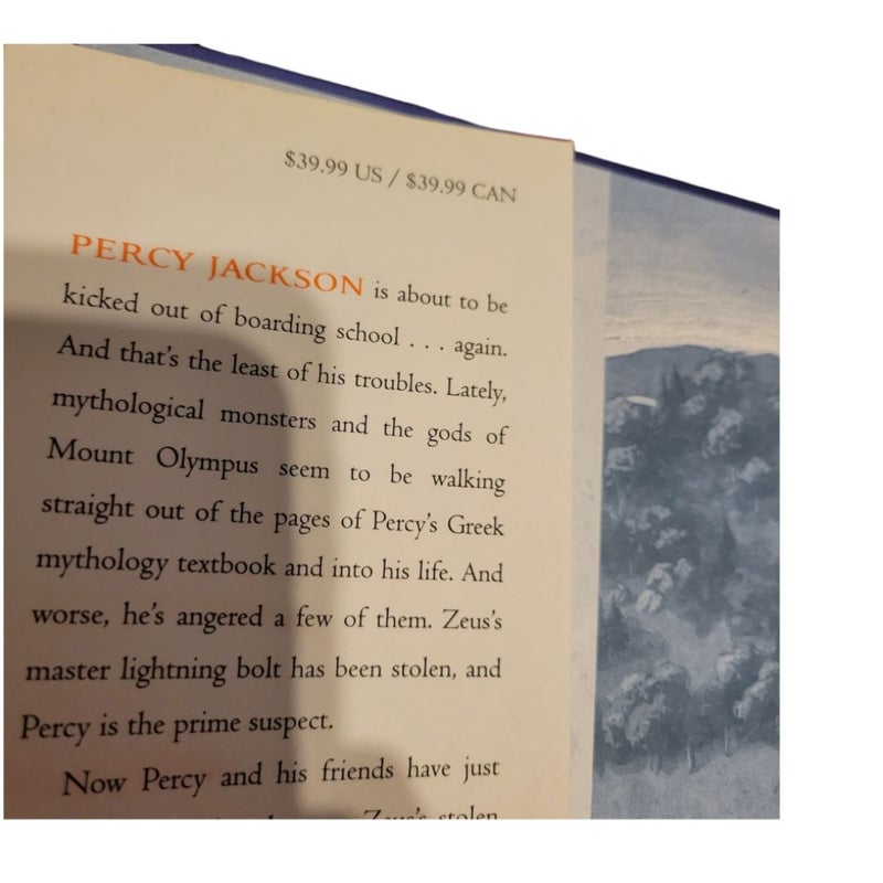 Percy Jackson and the Olympians: The Lightning Thief, Illustrated Edition - by Rick Riordan, John Rocco (Illustrator)