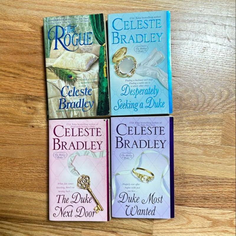 Duke Most Wanted plus 3 more by Celeste Bradley