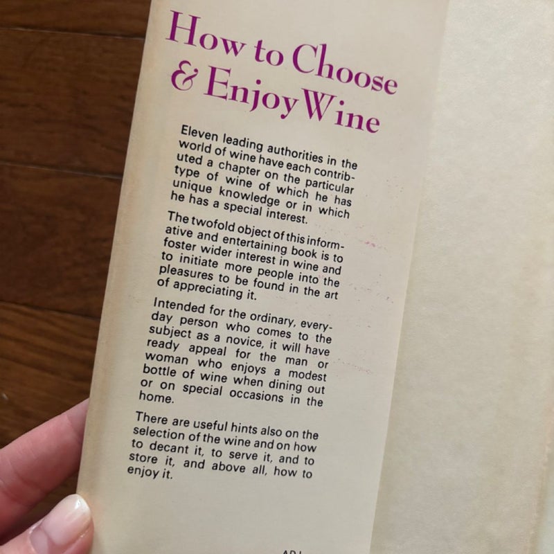 How to Choose and Enjoy Wine 
