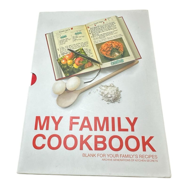 Suck UK Red My Family Cookbook Write Your Own Recipes Family Recipe Book