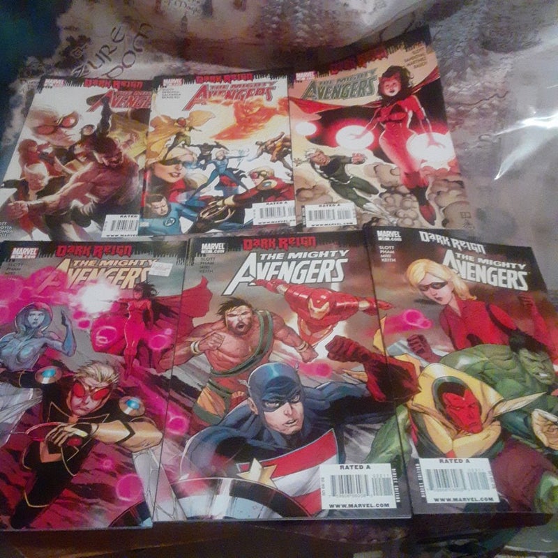 Dan Slott complete Mighty Avengers Comic book lot,  Marvel 2008