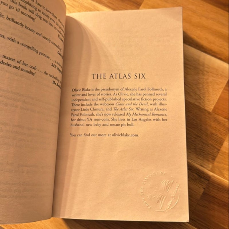 The Atlas Six: the Atlas Book 1